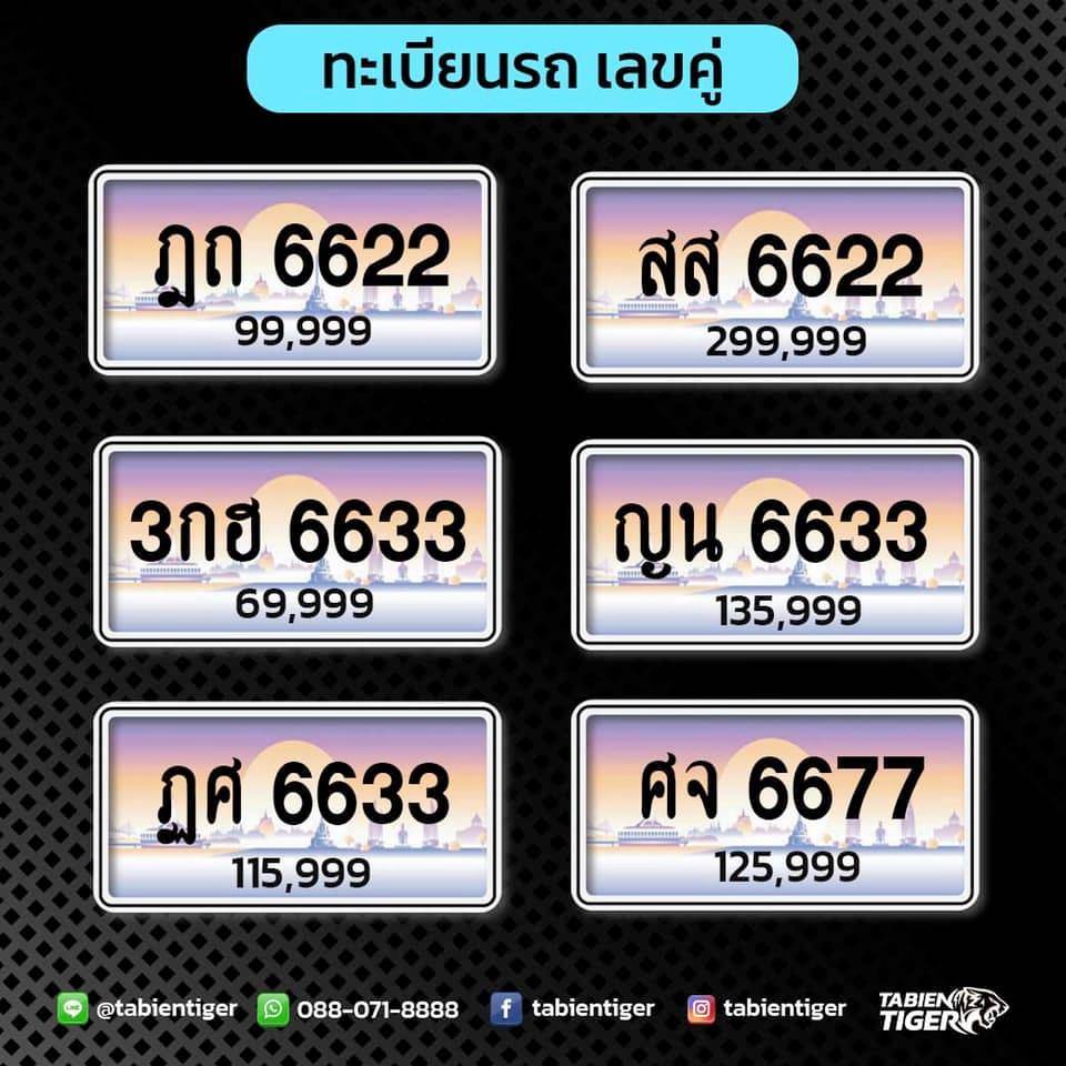 ผลรวมทะเบียนรถ