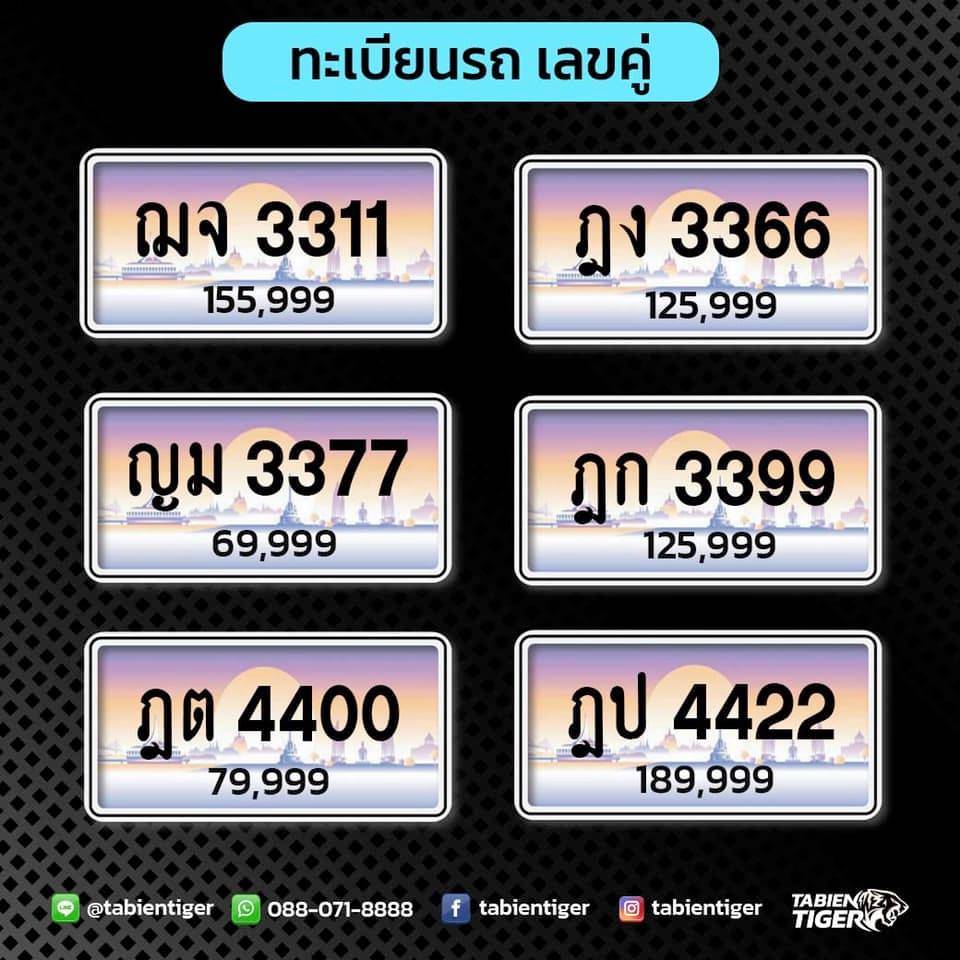 ผลรวมทะเบียนรถ