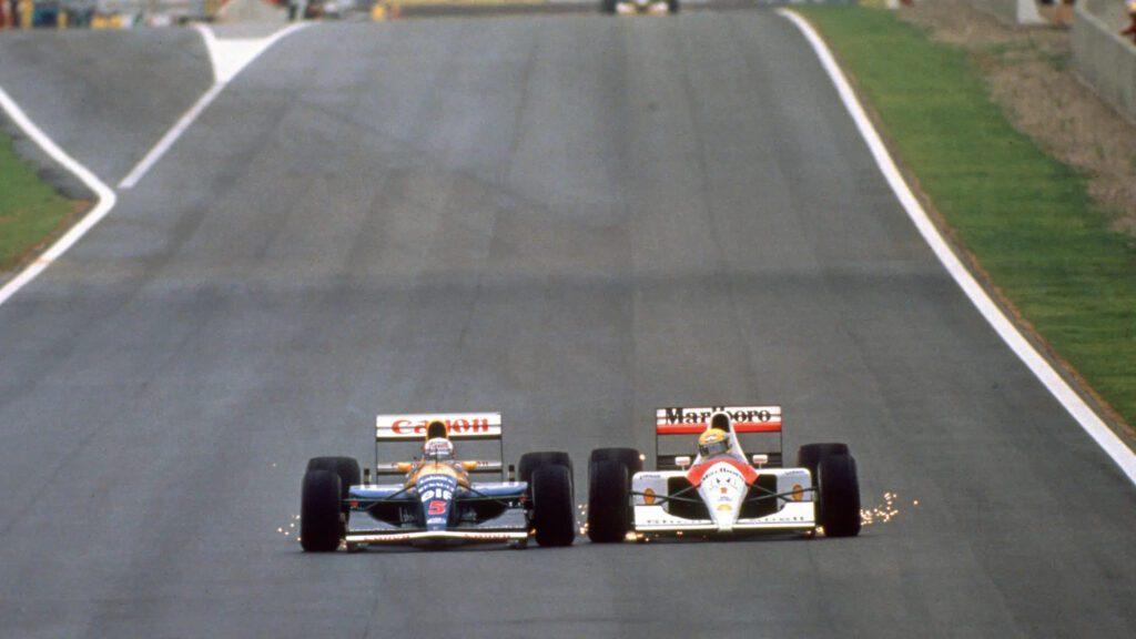 mansell vs senna