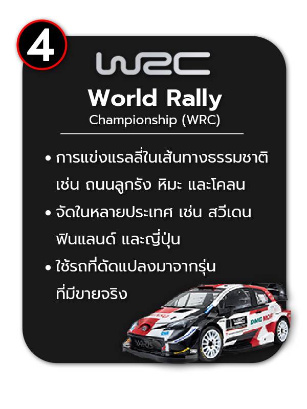 การแข่งขันรถยนต์ WRC Rally 