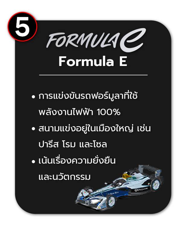 การแข่งกันรถยนต์ Formula E